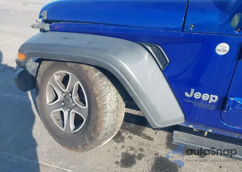 2020 Jeep Wrangler Unlimited Sport S 4X4 z USA, uszkodzony, nr VIN 1C4HJXDG0LW109947